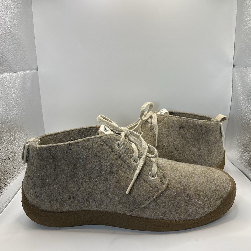KEEN Mosey Chukka Wool Blend Shoes Men's 11 Taupe Felt Birch 1026806 EUC